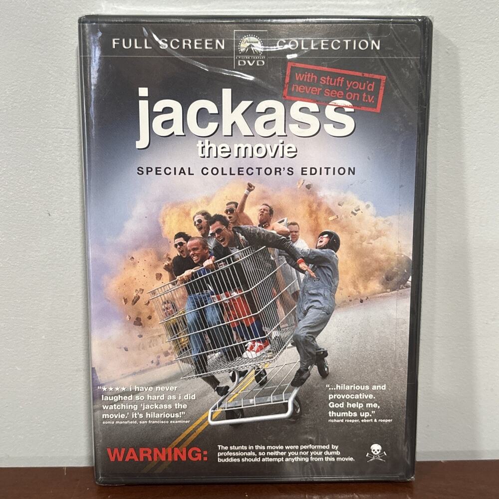 Jackass: The Movie (DVD, 2003, Full Screen, Special Collector's Edition) NEW